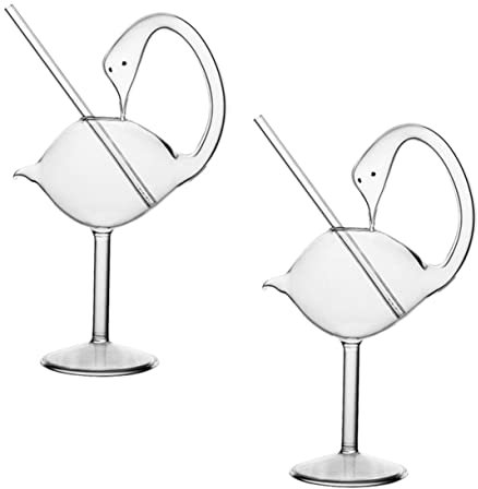 Cabilock 2pezzi Da Cocktail Forma Vetro Trasparente Per Mojito Vino e Festeggiamenti Design e