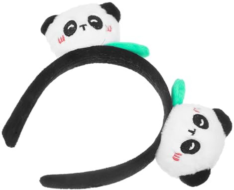 Panda Haarreif als Kostümstirnband für Party und Festival