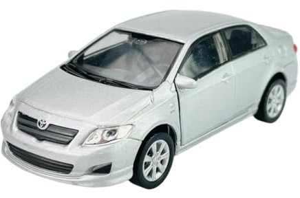 Welly Modell Auto Kompatibel mit Toyota Corolla E15 2006-2013 Silber ca 1/34-1/39 Metal Modell Auto Die Cast Neu im Kasten