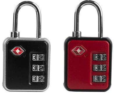 UP Security Serrature per bagagli approvate TSA, serratura combinata per armadietto palestra, lucchetto a combinazione piccola, lucchetti TSA per bagagli, valigia da viaggio, custodia per pistola