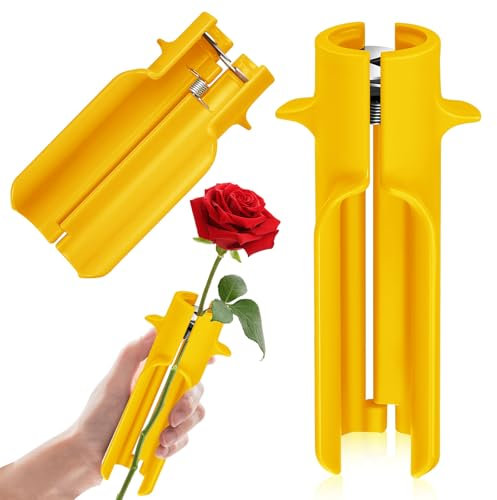 Outil pour enlever les épines de rose, nettoyeur de fleurs, coupe-épines, outil pour enlever les feuilles, jaune, compositions florales, sans effort, nouvelles améliorations, fleuriste professionnel