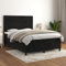 LAPOOH Boxspringbett mit Matratze Schwarz 140x200 cm Samt, Bettgestell, Bett, Schlafbett, Bed Frame, Schlafzimmer Bett - 3143147