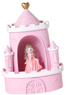 NUOBESTY Cartoon Schloss Nachtlicht Kreative Kinderzimmer Licht Schöne Kleine Tischlampe Zartes Wohnlicht Einzigartiges Leuchteffekt