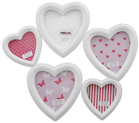 PrimoLiving Bilderrahmen für 5 Fotos P-980 weiß