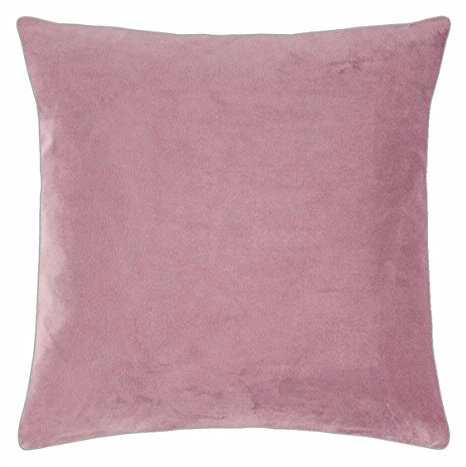pad - Elegance - Samt Kissen, Zierkissen, Kissenhülle - 40 x 40 cm - Farbe: Lilac Altrosa - ohne Füllung
