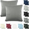 CelinaTex Active Dekokissen Bezug Doppelpack Set 40x40 dunkel grau Baumwolle Jersey Sofakissen Kissenhülle 5001515