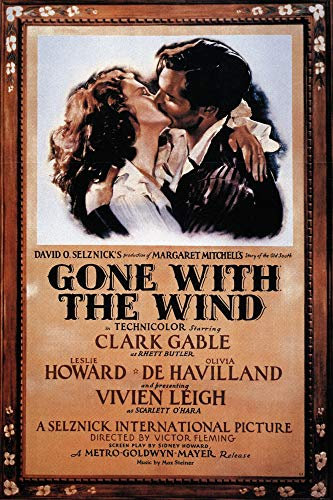 1art1 Vom Winde Verweht XXL Poster Clark Gable Und Vivien Leigh, 1939 Plakat | Bild 120x80 cm