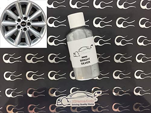 Xtremeauto BRIGHT SILVER ALLOY WHEEL PAINT TOUCH UP REPAIR KIT 30ML SCRATCH CHIP CURB BRUSH (TOUCH UP)