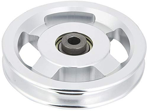 Alomejor Tragbare Fitness Lager Riemenscheibe Aluminiumlegierung Krafttraining Zubehör Home Gym Ausrüstung 1 Stücke(直径115mm)