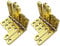 10pcs Zinc Alloy Jewelry Box Hinge Wooden Box Hardware Miniature Hinge for Woodworking Projects Gold Finish