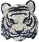 P Prettyia Wende-Pailletten Aufnäher Tiger Motiv Bügelbild Aufbügler Patches Applikation für T-Shirt Jeans Kleidung Taschen-Tiger