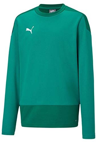 PUMA Team Goal 23 Training Sweat - Pepper Green-Power Green, Large