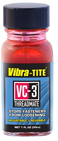VC-3® Threadmate | Universelle Schraubensicherung | Industriequalität | justierbar, lösbar und wiederverwendbar | Flasche mit Pinsel 30ml rot