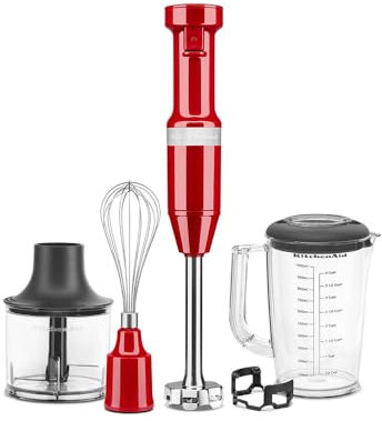KitchenAid Hand Blender with Accessories - Empire Red