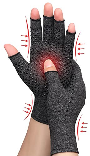 BULULUSHOP Gym Strickhandschuhe - Rutschfeste Fitnesshandschuhe für Krafttraining, Bodybuilding & mehr - Grau - Unisex Erwachsene