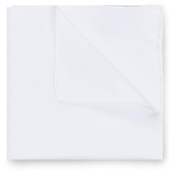 BOSS Herren H-POCKET SQUARE In Italien gefertigtes Einstecktuch aus bügelleichter Baumwolle Weiß Stck
