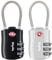 Diyife [2 Stück] TSA Gepäckschlösser, 3-Stelliges Sicherheitsschloss, Kombinationsschlösser, Codeschloss für Reisekoffer Gepäcktasche Etui etc. (Silber- Schwarz)