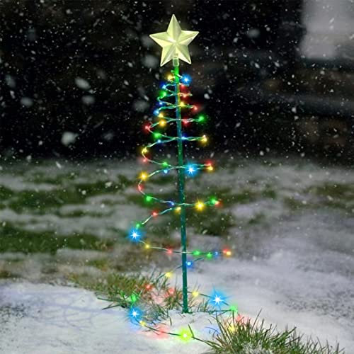 Weihnachtsbeleuchtung Außen, Weihnachtsdeko Aussen Solar Wetterfest Weihnachtsbaum, Weihnachtsbeleuchtung Outdoor Garten, Solar Lichterkette Weihnachtsdeko Draußen Led Weihnachten Deko (Bunt)