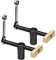 2Pcs Table Workbench Fast Fixed Clip Clamps for 20MM Hole, DIY Positioning Woodworking Adjustable Desktop Clips, Fixture Vise Benches Joinery Carpenter Tool for Woodworking Benches Tools (20MM)