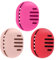 Fauxomor Lot de 3 Respirant Porte-éponge de Maquillage pour les Voyages,Support Eponge Maquillage en Silicone Incassable,étui Portable pour tous Les Types Beauty Blender,Rose+Rose Rouge+Rouge