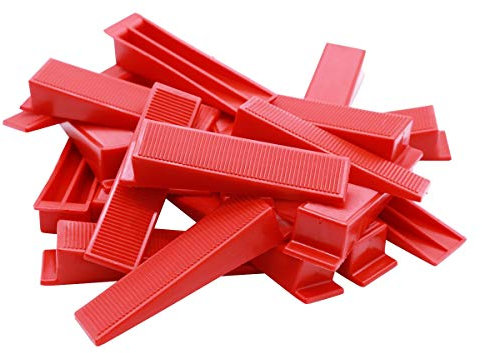 Bauhandel24-400 Fliesenkeile, Fliesenverlegehilfe, Nivelliersystem, Verlegehilfe, Montagekeile, Fliesen Werkzeug