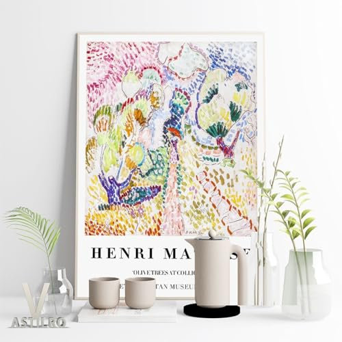 TANYANG Abstrakter Expressionismus, Ausstellung, Museum, Kunstdrucke, Poster, Henri Matisse, Fauvismus, Leinwandgemälde, Schlafzimmer, Wandbild, Heimdekoration, A5 50X70Cm Kein Rahmen
