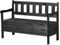 KADAX Banc de Jardin – 120 x 47 x 81,5 cm – en Panneau de Fibres de Bois – avec Espace de Rangement et Dossier – Résistant aux intempéries – pour Jardin, Balcon – Anthracite