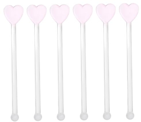 Zerodeko 6pcs Glass Swizzle Stick Glass Stirrer Beverage Stir Stick Drink Stirring Rod Coffee Mixing Stick Dog Cookie Cutters Shapes Gymsack Beverages Milk Stirrers Juice Cocktail re-usable