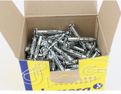 Boîte de 100 chevilles métalliques Placo à expansion avec vis de 4x45 mm