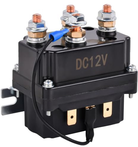 Solenoid Relay 12 V 250 A relé de cabrestante válvula solenoide repuesto para 8000-15000lb ATV UT Winch Control