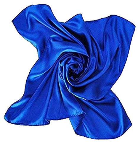 YCBMINGCAN Mouchoirs en tissu satiné de soie 90 x 90 cm au niveau du sol 24 couleurs initiales pour homme, c, taille unique