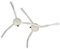 vhbw 2x Brosse latérale compatible avec Dreame D9 Max, D9, D10 Plus, D10s, D9 Mistral, F9 Mistral, F9 robot aspirateur - Lot de brosses, blanc
