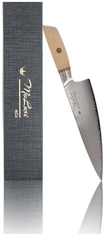 MoLuxi mLx Küchenmesser, Extra scharfe, dreifach gehärtete Klinge aus rostfreiem Edelstahl Multifunktionales Design, Härte 60±2 HRC. Ein elegantes, hochwertiges Küchenmesser.