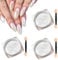 CPJJ 3 Stück Weiße Perle Chrom Nagelpuder Chrome Nail Powder Transparent Aurora Ice Shimmer Chrome Pigment Pulver für Nägel DIY-Salon