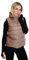 Spindle Womens Plain Black Hooded Gilet Body Warmer Padded Sherpa Borg Lined Zip Up Gilet Vest Basic Bodywarmer Short Sleeveless Jacket Zip Pockets Coffee L