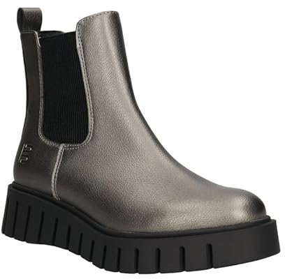 BAGATT, Stivali da donna Chelsea, grigio scuro, 39 EU