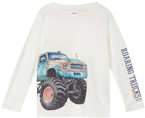 s.Oliver Junior Jungen T-Shirt – Langarm, Fotoprint, Regular Fit