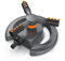 Brandson - Irrigatore da Giardino - 3 Braccia - 12 Ugelli a Spruzzo - Portata di 10 m - Area di 314 m² - Angoli di Diffusione Regolabili - Adattatore a Connessione Rapida - Base Rotonda