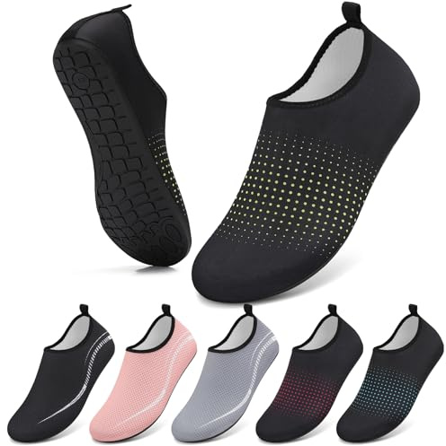 Water Shoes Beach Shoes for Women Men Swim Swimming Sea-992BKG 9UK /43EU