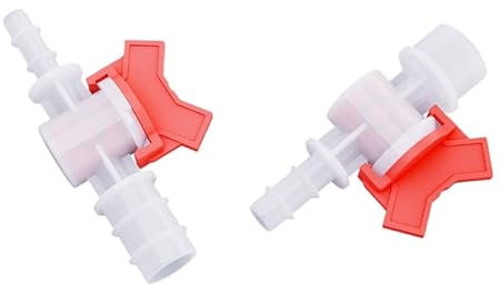WOVSTNOV Inline Wasserhahn Ventil Fitting Connector Garten Bewässerung Ein Aus Für Fischteich Rohr (5,1/4 - 1/2)