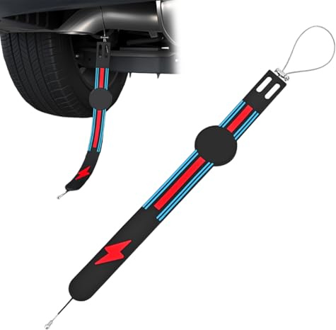 Cinturón Antiestático para Coche - Correa de Tierra Antiestática con Cable para Conducción Segura,Eliminador de Electricidad Estática Coche | para Vehículos Camiones Autocaravanas Y Conducción Segura