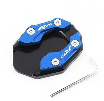 Motorrad Seitenständer Für Yamaha Für YZF R15 V3 R125 R125M MT125 2017–2022 Erhöhung der Standfestigkeit(Blue)