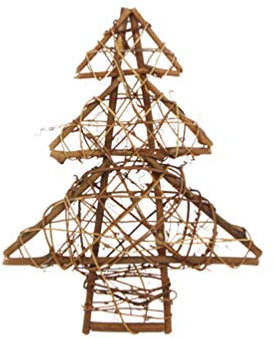 VOSAREA Weihnachtsdekorationen Christbaumanh?nger Holz Stroh Amerikanisches Stil Weihnachtsbaumschmuck Fenster Wand Tür H?ngeornamente für Weihnachten Weihnachtsbaum Deko
