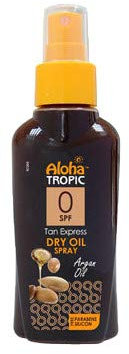 Aloha Tropic Huile Solaire SPF00 * Huile d'Argan* 100 ml……