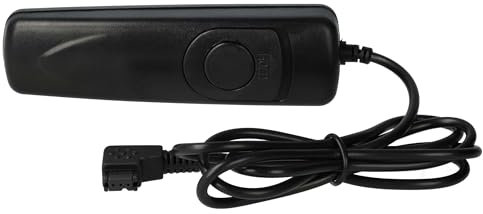 vhbw Fernauslöser Fernbedienung Kabel kompatibel mit Sony Alpha DSLR-A300K, DSLR-A300X, DSLR-A350 Kamera, 1 m, 2-stufige Auslösefunktion