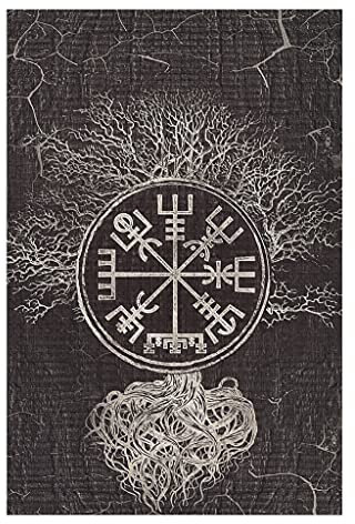 KittyliNO5 Wikinger Yggdrasil Kompass Baum des Lebens Puzzles 500 Und 1000 Teile Papier Puzzle Modische Puzzle Spiel Artwork für Erwachsene Kinder White 1000pieces
