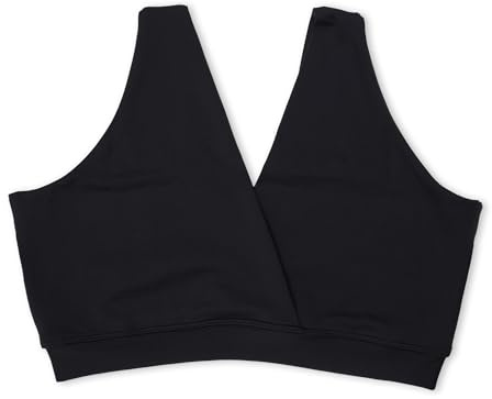 Nyssa FourthWear Postpartum Maternity & Nursing Bralette – Pocketed Bra for Ice & Heat Therapy, Engorgement & Pumping (US, Alpha, Medium, Large, Regular, Regular, Black)