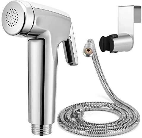 Boonny Bidet-Sprüher für Toilette, Hand-WC-Bidet-Sprüher, Hand-Bidet-Sprüher für Toilette, Badezimmer, Stoffwindel, WC-Jet-Sprüh-Set (3 Sets, Bidet-Düsen mit Schlauch und Halterung)