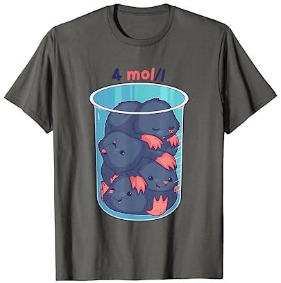 Funny Pun Mol per Litre Cute Moles Chemistry Science Pun T-Shirt