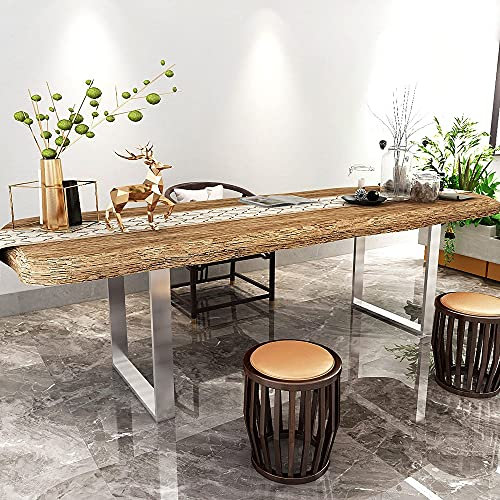 Montixx® 2er Set (1 Paar) Tischkufen& Tischbeine Tischuntergestell Möbelfüße aus Edelstahl B90 cm x H72 cm
